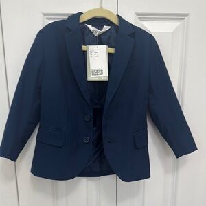 H&M Navy Blazer 3-4T NWT